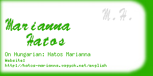 marianna hatos business card